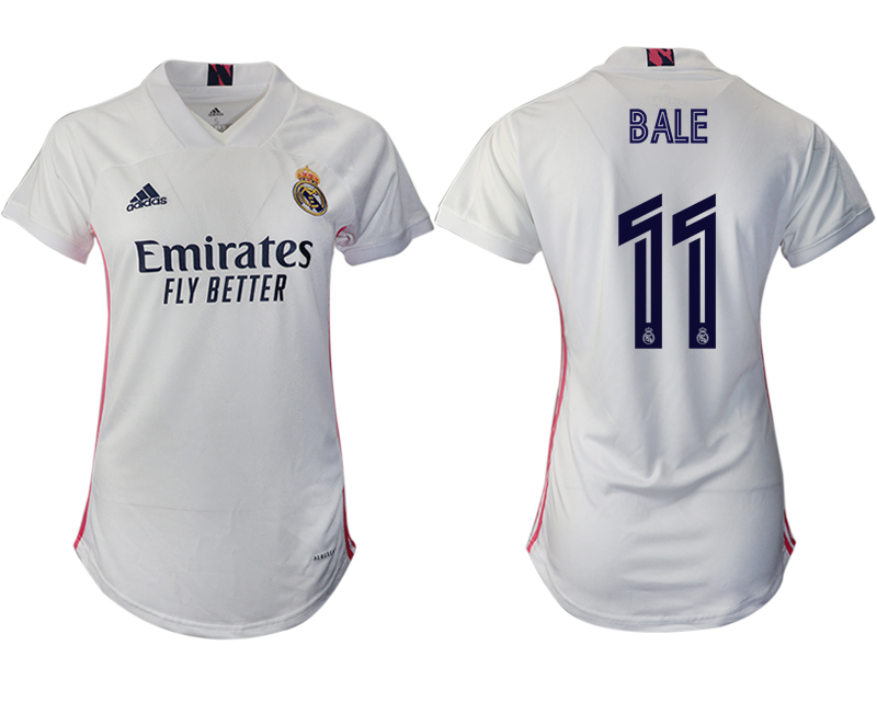 Women 2020-2021 Real Madrid home aaa version #11 white Soccer Jerseys1